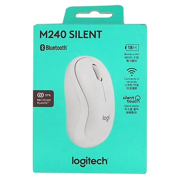 logitech 羅技 無線滑鼠 M240  MR0105  珍珠白