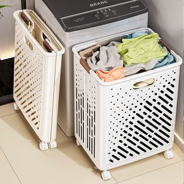 臟衣籃可折疊家用衛生間浴室高顏值大容量洗衣籃子臟衣簍推車收納