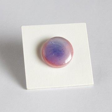 初春小徑 / 樹脂耳環 / 單隻 / 圓形色票