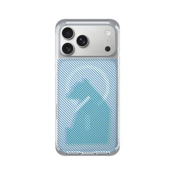 iPhone 17 Pro Max ClearX (MagSafe 兼容) 霜透灰 - The Wildlife Collection 動物野境系列 - 台灣黑熊 - 線條版