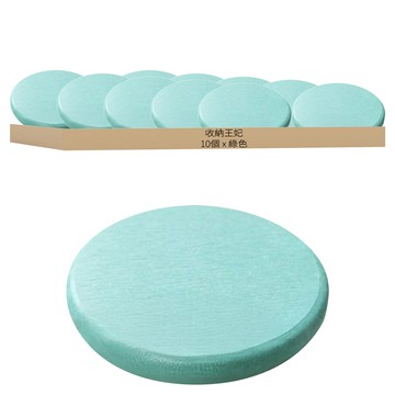 收納王妃 圓型柸墊 珪藻土  10 x 10 x 0.9cm  綠色  10個