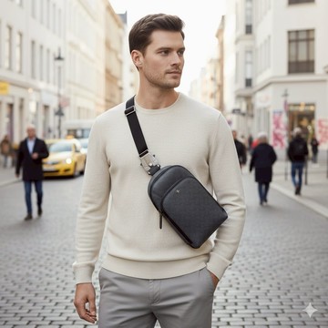 MONTBLANC 萬寶龍 Extreme 3.0風尚信差包/斜背包 – 薰衣草灰 (M Lock 4810鎖扣)