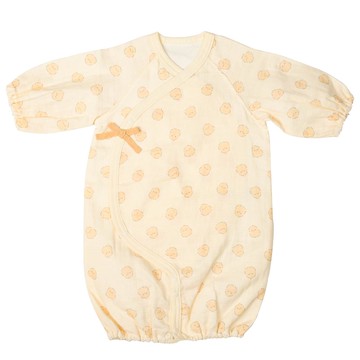 akachan honpo - 長袖連身衣-附內衣-奶油色 (50-70cm)