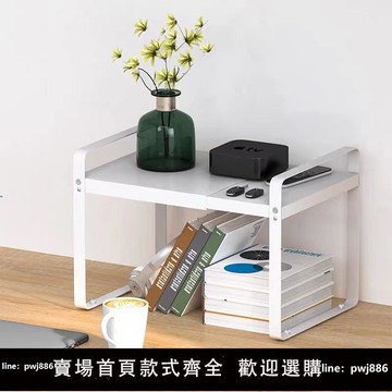 【便宜有好貨】廚房臺面伸縮分層置物架桌面儲物架櫥柜內隔板廚柜隔層架廚房收納