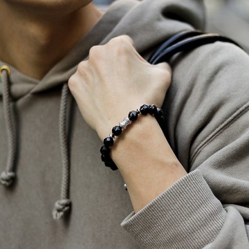 瑞典AWNL  努烏邁特滾石 成功財富 盧恩符文 男士手鍊 七夕情人節