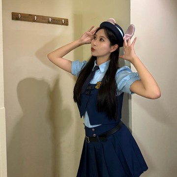 熱銷熱銷甜妹！朱迪cos服裝「兔子警官」JK百褶裙成人女款衣服穿搭游園帽