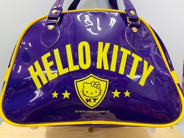【震撼精品百貨】Hello Kitty_凱蒂貓~Sanrio HELLO KITTY防水手提包/透明防水包-藍黃#05265