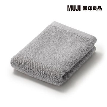 棉圈絨雙線織手巾/可吊掛/灰色【MUJI 無印良品】