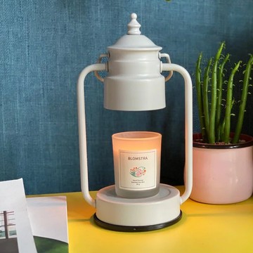 | Vana Candles | 香氛蠟燭暖燈-復古金屬檯款(小灰白)