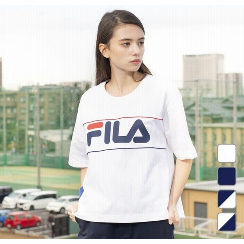 フィラ レディース 半袖tシャツ Fl 9cts Cb スポーツウェア Fila 0529t 通販 Lineポイント最大0 5 Get Lineショッピング