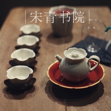|宋青書院|《草木灰》整套茶具 茶壺品茗杯 茶杯 陶瓷仿宋茶器