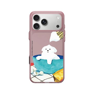 iPhone 17 Pro Max Clear (相機按鈕) 晶醺玫 - YEYE - 奶油 Moonge