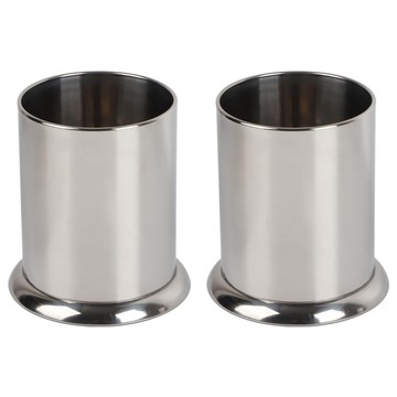 大型不鏽鋼餐具筒  2個  不鏽鋼