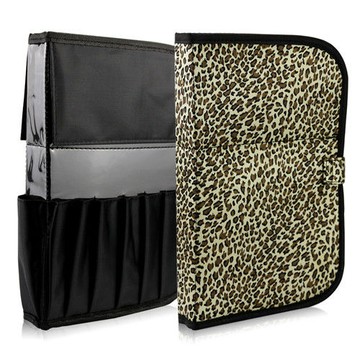 mAGGIE qUEEN 12孔可站立刷具收納套(豹紋)