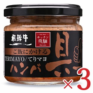 飛騨ハム キッチン飛騨 ご飯にかける飛騨牛ハンバ具ー(てりマヨ）120g × 3個 ハンバーグ