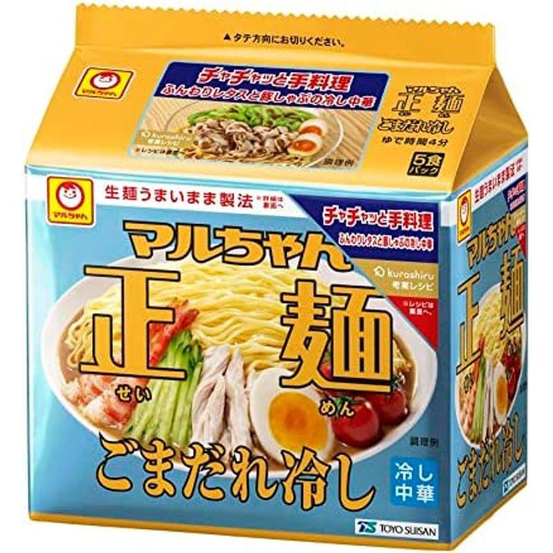 マルちゃん マルちゃん正麺 ごまだれ冷し 5食パック 120g×5袋×6個