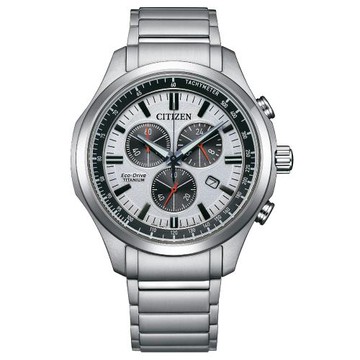 CITIZEN 星辰 GENTS 光動能鈦金屬三眼計時風格男錶-43mm(AT2530-85A)