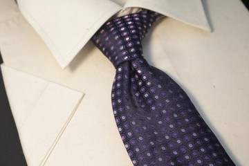 紫色波點休閒窄版領帶百搭好配紳士小物
