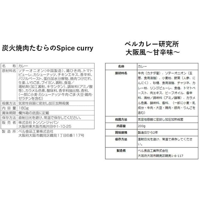 ベル食品工業 レトルトカレー ご当地カレー 西日本 詰合せ 人気 6食 セット