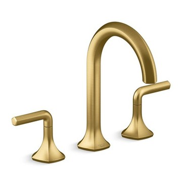 Occasion 三孔臉盆龍頭 桿型把手 (摩登金)