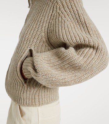 Lemaire Ribbed-knit alpaca and yak wool cardigan