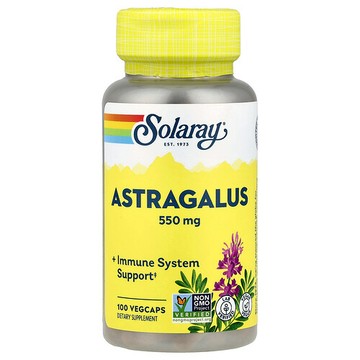 Solaray, 有機種植黃芪，550 毫克，100 粒素食膠囊