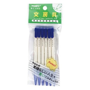 東文TOWO自動原子筆OP100/藍色/0.7mm/6入/袋
