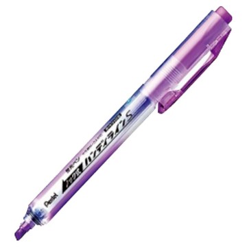 Pentel 飛龍文具 按壓式螢光筆  紫色  1支