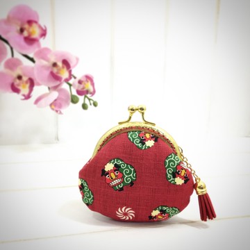 | •R• | 口金包の魅力 | 紅咚咚舞獅口金包 | 8.5cm