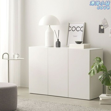 【奶油風大容量】餐邊櫃 鬥櫃 收納櫃 儲物櫃 組合櫃 靠牆櫃 客廳臥室廚房通用 簡約設計 多層分區 環保板材
