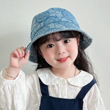 兒童牛仔漁夫帽春秋夏韓版潮薄款盆帽男女寶寶遮陽防曬沙灘太陽帽