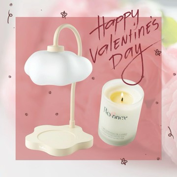 💞療癒情人禮物贈香氛包💞【Rofancy 洛帆晞】雲朵朵定時融蠟燈 &  150G香氛蠟燭 / 組