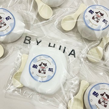 流體酸奶球🐮可塑形 捏捏樂 附勺子🥄