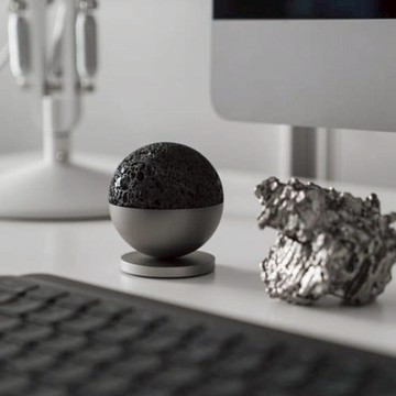 熔岩球 天然火山岩 旋轉擴香 月球黑