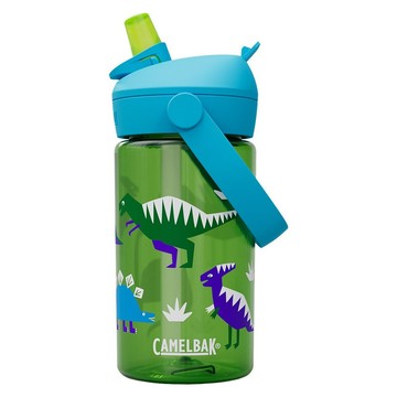 CAMELBAK Flip Straw 咬嘴吸管水瓶RENEW 嘻哈恐龍  藍綠色  1個  400ml