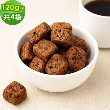 順便幸福 可可司康脆脆120gx4袋(餅乾 零食 甜點)