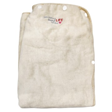 LIFE 來福牌 心肝寶貝 有機棉浴裙 150*80CM 580G 台灣製  白色  1件