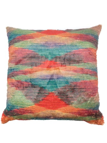 Missoni Home - Beaumont abstract-pattern cushion - unisex - Feather Down/Cotton/Polyester - One Size - Green