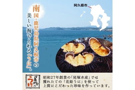 akune-5-5 ＜鹿児島県産うに使用＞濃厚なウニの瓶詰め(4種)国産 九州産 鹿児島産 ウニ うに 雲丹 海胆 水産加工品 ムラサキウニ あわび アワビ 鮑 おつまみ 5-5