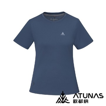 【ATUNAS 歐都納 女 短袖排汗抗菌T恤《深藍》】A6TS2524W/排汗衫/運動衫