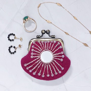 雙面刺繡小巧口金包 16