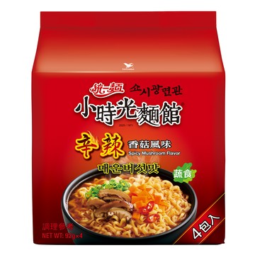 [家速配]統一麵小時光麵館辛辣香菇風味麵(袋)