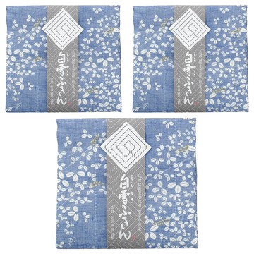 Shirayuki 垣谷纖維 友禪染多用途白雪拭巾 野萩 藍色 40g  30 x 40cm  3個