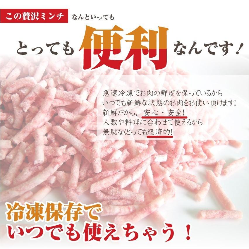 メガ盛り パラパラ 合挽き ミンチ 1kg 豚 牛 お徳用 冷凍庫のストックにぴったり