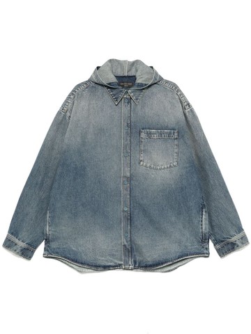 Balenciaga Hooded Denim Jacket