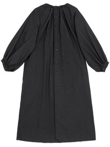 MM6 Maison Margiela - cotton poplin midi dress - women - Cotton - 42 - Black