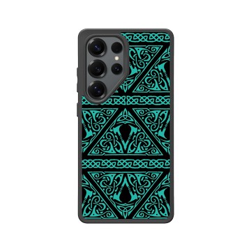 Galaxy S25 Ultra SolidSuit 黑 - Assassin's Creed - Valhalla - Crest Pattern