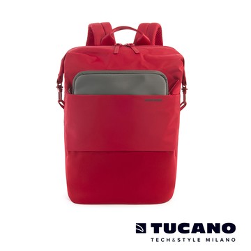 "TUCANO MODO 摩登後背包(附背包雨衣) 15\" 紅"