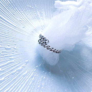 鎖鏈戒指 - 純銀戒指 手工