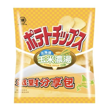 湖池屋平切洋芋片-北海道玉米濃湯口味117g